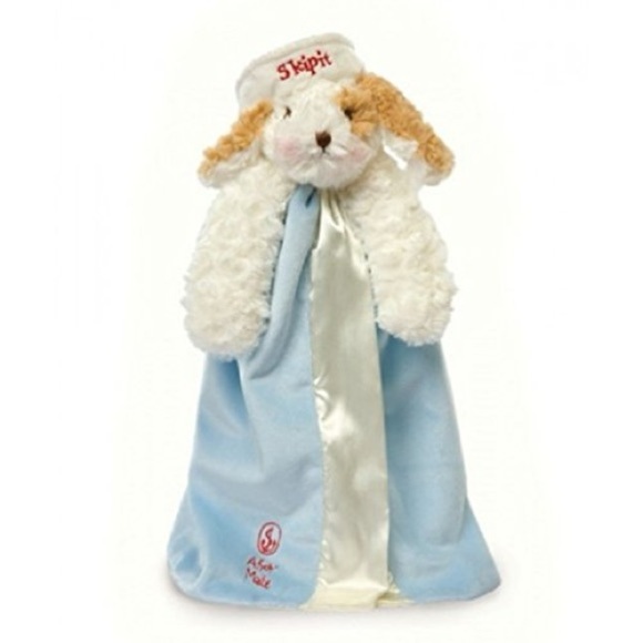 Bunnies by the Bay Skipit's Buddy lovey security puppy plush Blanket toy - Picture 2 of 9